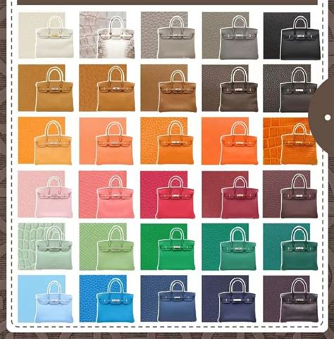 hermes birkin rare color|Hermes colour chart.